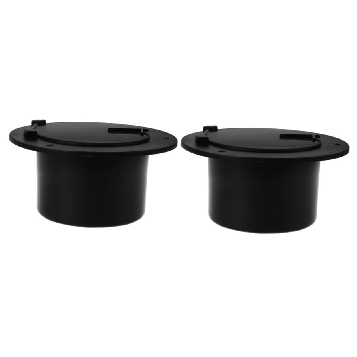 2 Pièces en Fil Trappe de Camping-Car Passe-câble électrique Trappe de câble de RV câble Cache Abdos Black