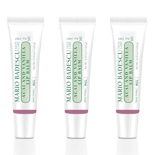 Image of Mario Badescu Moisturizing Lip Balm for Dry Cracked Lips, Infused with Coconut Oil and Shea Butter, Ultra-Nourishing Lip Care Moisturizer for Soft, Smooth and Supple Lips