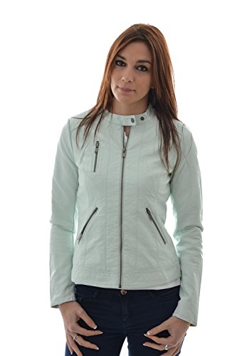 ONLY Damen Lederjacke onlFERRY PU BIKER OTW NOOS, Gr. 36, Blau (Wan Blue)