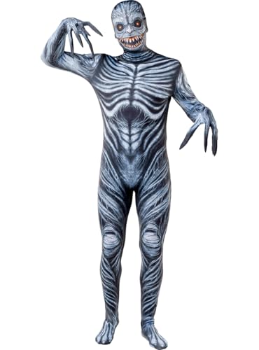 Funidelia Disfraz de monstruo segunda piel para hombre, Talla XL Halloween, Terror - Traje para adultos para fiestas, Carnaval y Halloween