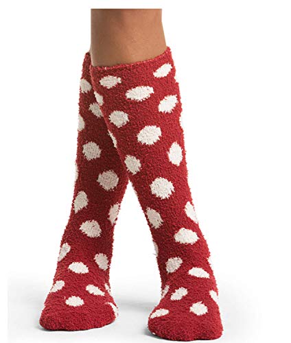 Barefoot Dreams Cozychic Classic Disney Women’s Minnie Mouse Socks, 2-Pack Women’s Socks, Knee Socks, Plush Socks, Loungewear, Fuzzy Socks-Ruby Multi #TOP2