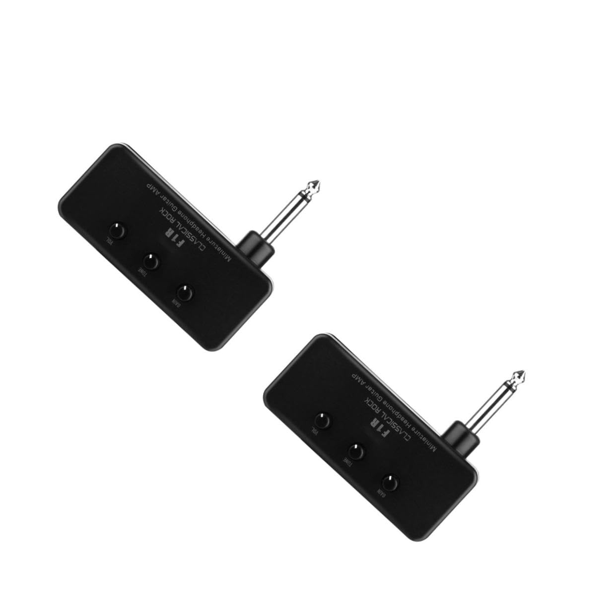 ibasenice 2sätze Miniatur Gitarrenverstärker Tragbarer Bass-Gitarren Kopfhörer Für Gitarre Ukulele Bass Universelles Design Leicht Und Platzsparend Für Anfänger Und Unterwegs