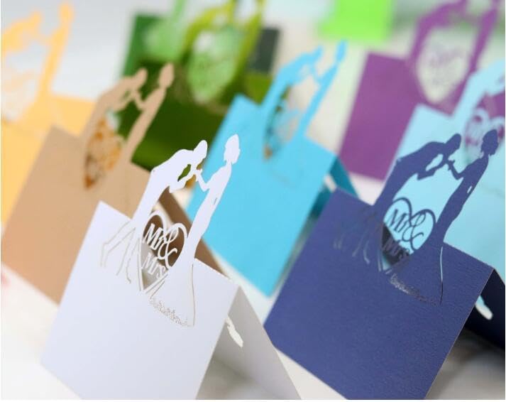 Miniatura 4 de 50 tarjetas de lugar, tarjetas de mesa, tarjetas de nombre para ajuste de mesa, romántico, tarjeta de papel, tarjeta de asiento de banquete,