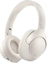 Fone de Ouvido Bluetooth QCY H3 ANC, Cancelamento de Ruído Ativo Headphone Bluetooth 5.4 Headset com Microfone, Certificação Hi-Res Audio, Conexão Multipontos, 60 horas reprodução (Branco)