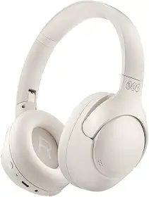 Fone de Ouvido Bluetooth QCY H3 ANC, Cancelamento de Ruído Ativo Headphone Bluetooth 5.4 Headset com Microfone, Certificação Hi-Res Audio, Conexão Multipontos, 60 horas reprodução (Branco)