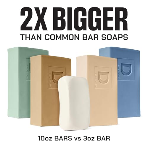 Image of Duke Cannon Big Brick of Soap Variety Pack - Midnight Swim, Sawtooth, Palomino & Seawolf, Large 10 oz Triple Milled Men's Bar Soap Set, Long-Lasting Body Soap Bundle