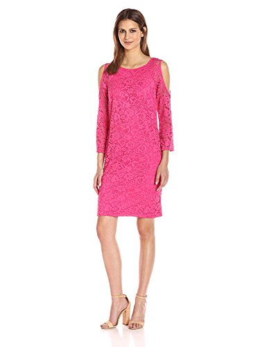 Robe femme Nine West à manches longues et épaules dénudées style raglan chic