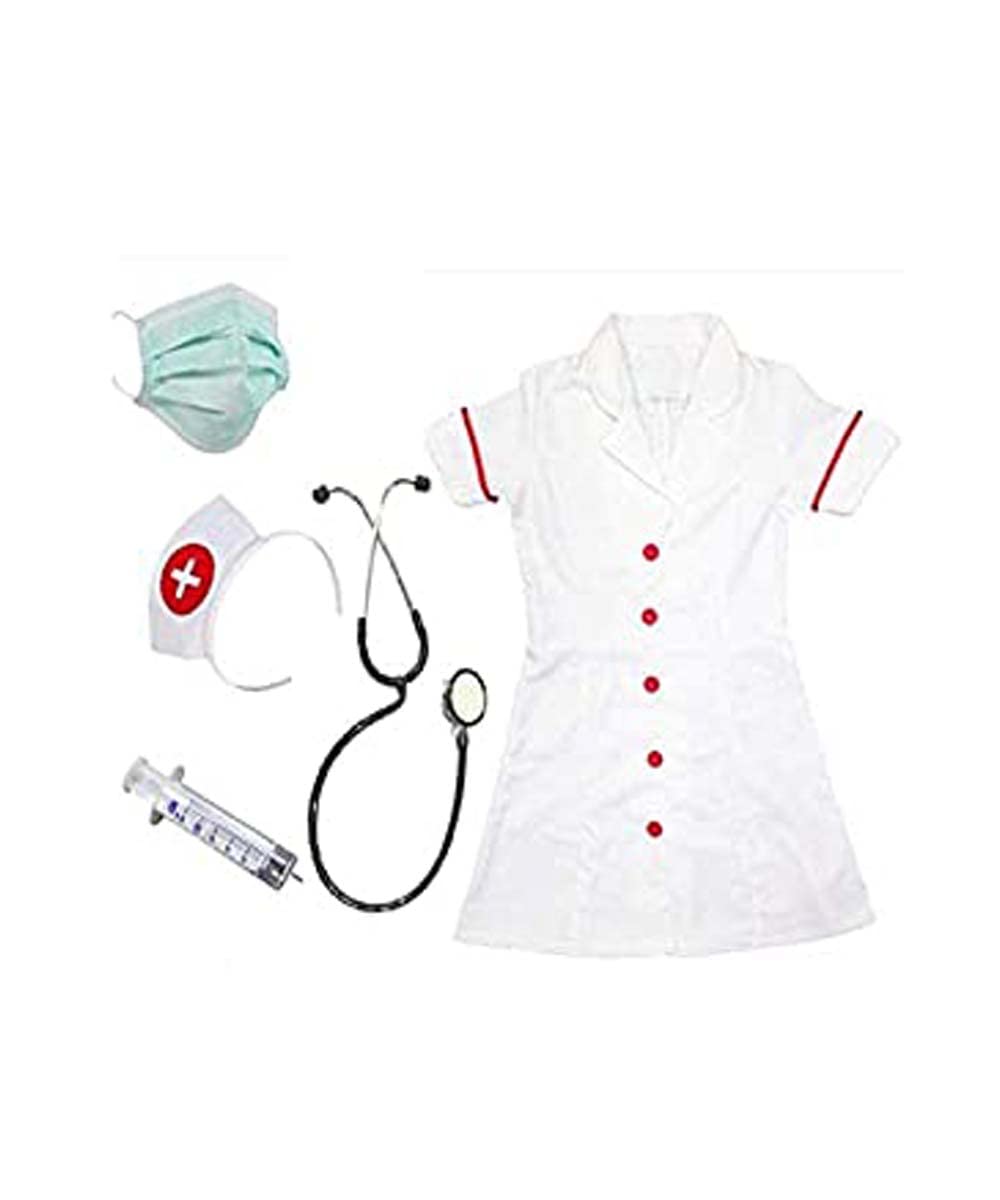 Nurse Costume School Annual Function Stage Shows Competition Dress (4-5 Years)