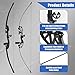 NorthSpoor 20lb Youth Recurve Bow and Arrow Set, Black Right Hand Archery Bow, Contains 12 Arrows, Suitable for Beginners to Practice