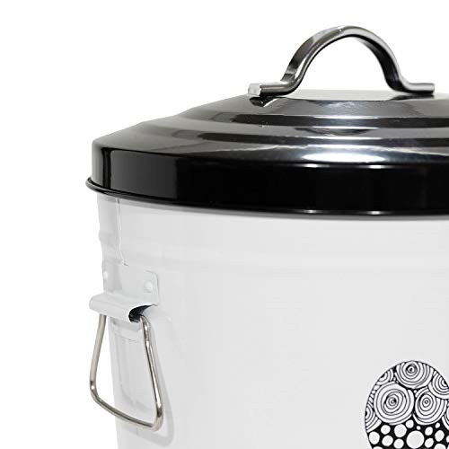 Amici Pet, , Zentangle Pet Food Large Metal Storage Bin, Paw, Small - Image 6