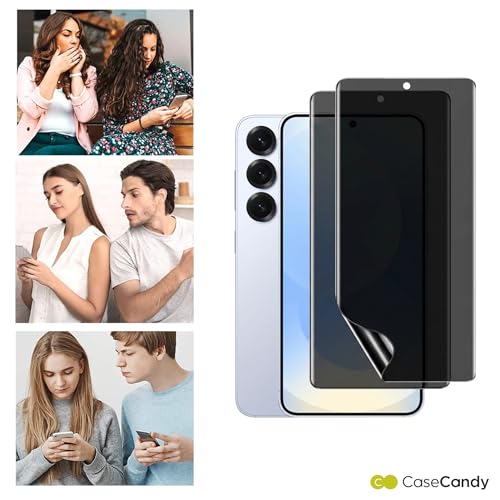 Image of Casecandy - (Pack 2 Privacy Screen Protector for Samsung S25 Plus /Samsung S24 Plus | Privacy (Anti Spy) Screen Guard for Galaxy S25-S24 Plus - HD /Easy Application /Fingerprint Working