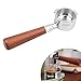 CPROSP 51mm Kaffeebodenloser Siebträger Kompatibel mit Delonghi EC680 EC685, Filterkorb Siebträger 51mm, mit Filterkorb und Holzgriff