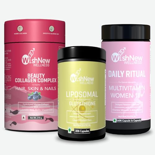 See full amazon price history chart for Wishnew Wellness Ultimate Womens Trio: Beauty Collagen Arctic Blueberry + Liposomal Glutathione + Daily Ritual Multivitamin Women 18+ Wishnew Wellness Ultimate Womens Trio: Beauty Collagen Arctic Blueberry + Liposomal Glutathione + Daily Ritual Multivitamin Women 18+ (B0D9HNZHPM) Amazon Price History, Amazon Price Tracker