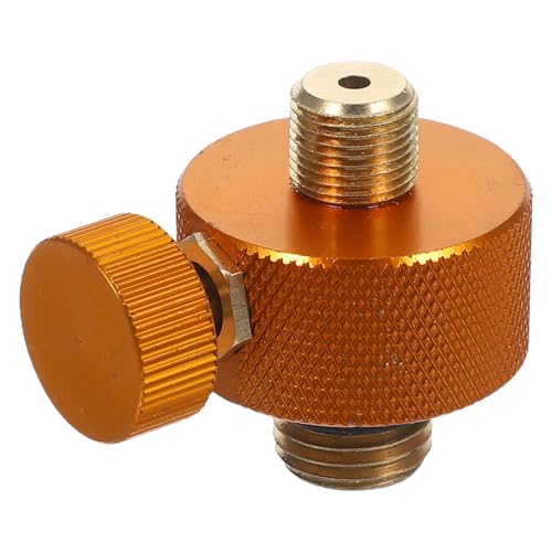 LOORGVEL Adaptador de Hornillo de Camping Metálico para Cilindros de Gas de Oriente Medio, Convertidor Compacto y Ligero para Estufas de Exterior, Fácil Instalación para Cocina al Aire