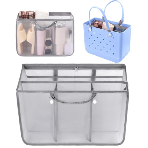 OUTXE Beach Bag Organizer Compatible with X Large Bogg Bag Accessories Inserts Lightweight Mesh Insert Divider Pouch for Original XL Bogg Bags Beach Tote Bags Insert for Organizing