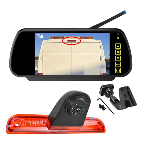 EnruigeOK Caméra de recul sans fil Full HD 1080p pour Peugeot Boxer Citroën Relay Fiat Ducato (2006-aujourd'hui) Van avec moniteur 7