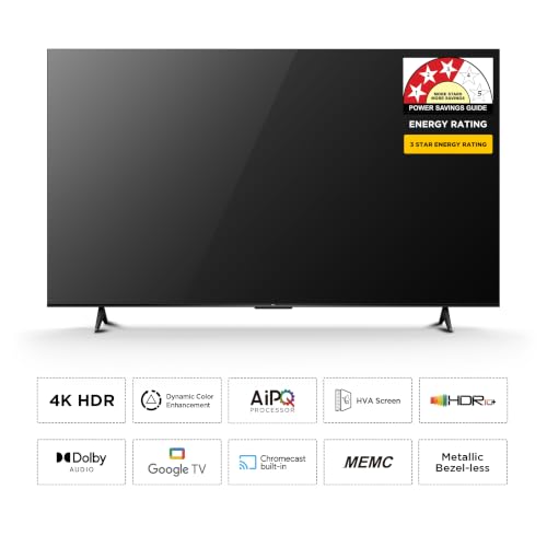 Image of TCL 108 cm (43 inches) 4K Ultra HD Smart LED Google TV 43P6L