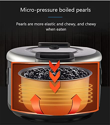 Commercial 16L Boba Pearl Cooker, Automatic Pearl Tapioca Pot, anti-stick touchscreen bubble melkthee sago fornuis voor… - Afbeelding 7