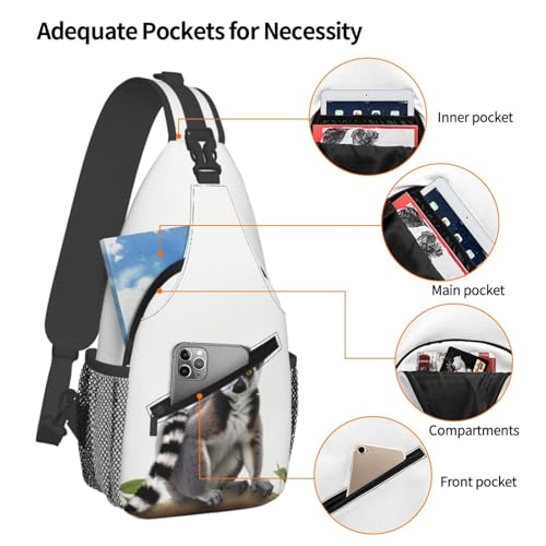 Morrales Urbanos Sling Backpack Negro Compacto miniatura 3