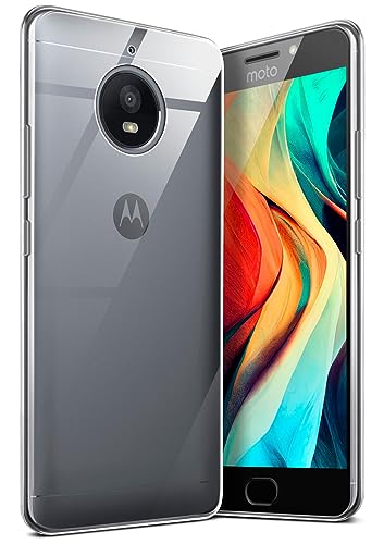 moex Aero Hülle kompatibel mit Motorola Moto E4 Plus - Hülle aus Silikon, komplett transparent, Klarsicht Handy Schutzhülle Ultra dünn, Handyhülle durchsichtig einfarbig, Klar