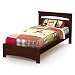 South Shore Libra Bed & Headboard Set, Twin 39-Inch, Royal Cherry