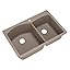 Easy-to-clean low maintenance material has a non-porous, smooth stone surface