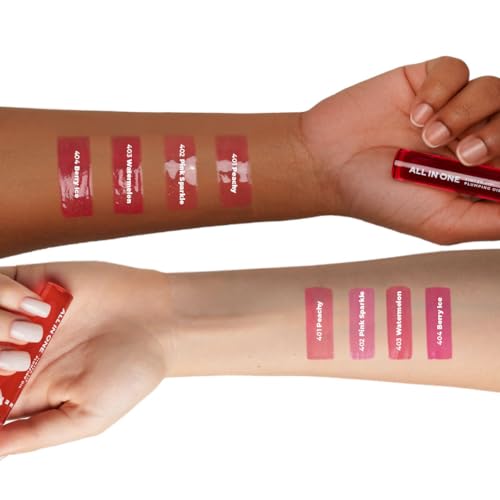 Lamel All In One Lip Tinted Plumping Oil- Peachy, Lip Oil Tint for Pigmented Lips | Hydrating, Plumping & Glossy Lip Tint | Non-Sticky Lip Oil with Long-Lasting Tint | 3ml - Image 3 thumbnail