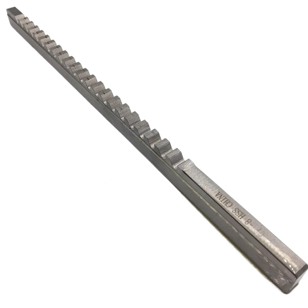 8mm C Push-Typ Passfedernut Räumnadel Mit Shim Metrische Größe Schnellarbeitsstahl CNC Schneiden Metallbearbeitungswerkzeug