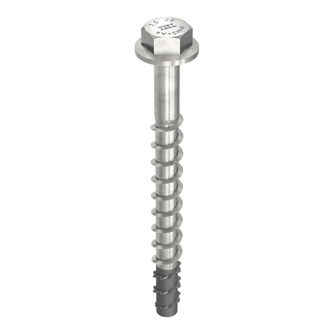 HECO-MULTI-MONTI-plus SS A4 Sechskantkopf mit angepresster Scheibe, blank, Spitze phosphatiert 12 95 25-56622
