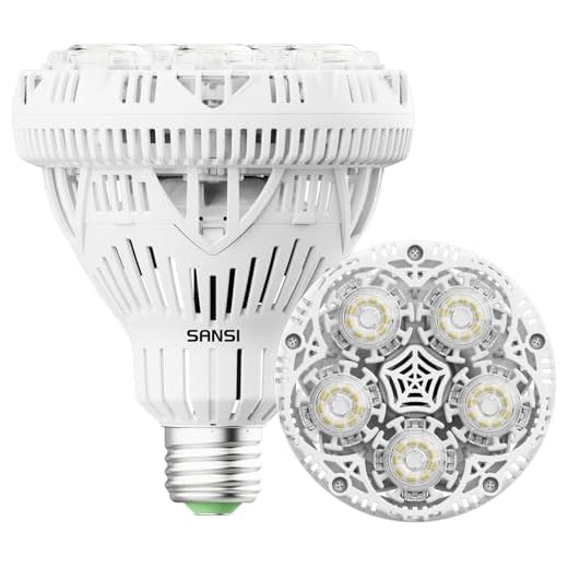 SANSI 4000 Lumens BR30 LED Light Bulb, Bright 250W Equivalent E26 LED Bulb, 5000K Daylight Non-Dimmable 25,000-Hour Lifetime, Safe 30W Bulb for Dinning Room Kitchen Office Gymnasium