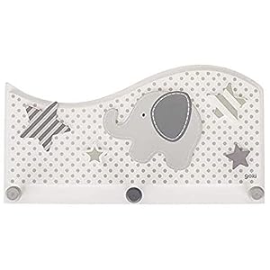 Goki 60737 Garderobe Elefant Sterne Grau