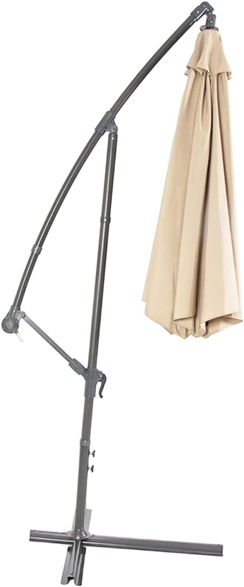 Hanging Patio Umbrella Large Outdoor Sun Canopy Sun Protection Canopy for Courtyard Beach and Garden