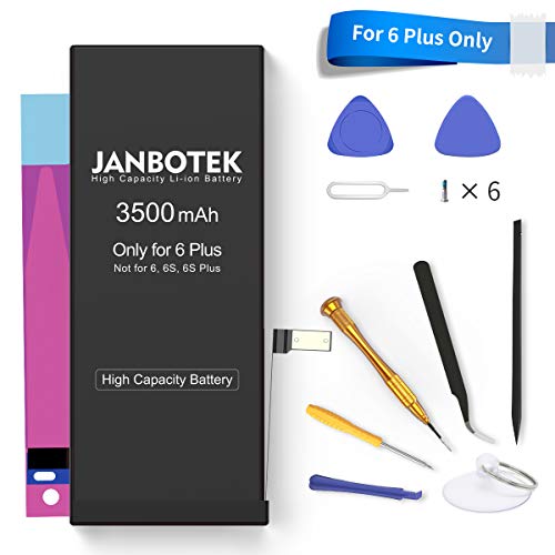 JANBOTEK 3500mAh Replacement Battery for iPhone 6 Plus, Model A1522 A1524 A1593 High