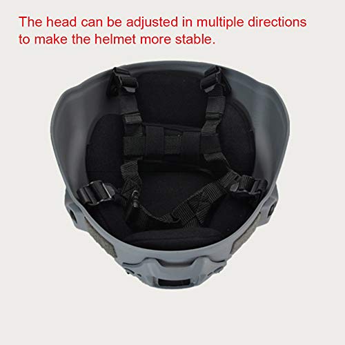 eamqrkt Military Tactical Helmet Airsoft Gear Paintball Head Protector with Night Vision Sport Camera Mount,Desert - Image 6