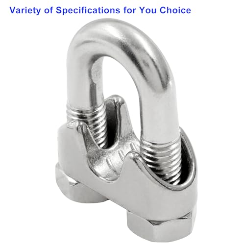 Image of 1 /2 Inch M12 304 Stainless Steel Wire Rope Cable Clip Clamp