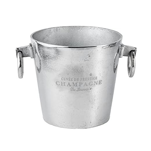 Michael Noll Champagnerkühler, Weinkühler, Flaschenkühler, Aluminium, Silber, S, M, L, 20 cm, 23 cm, 32 cm (23x19,5x20)
