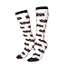 Fashion Calf-Length Color-Blocked Knee-High Socks With 3D Printed Design, Unisex
