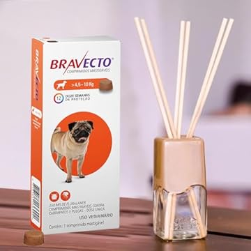 Bravecto Antipulgas e Carrapatos 4,5 a 10kg + Difusor Coala 100ml