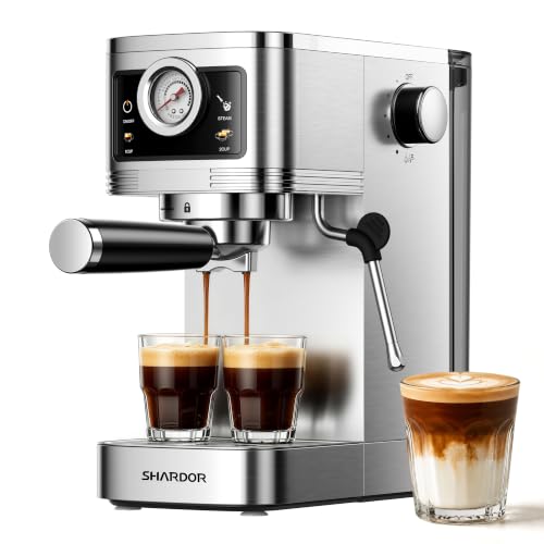 Touchscreen Espresso Machine with Gauge