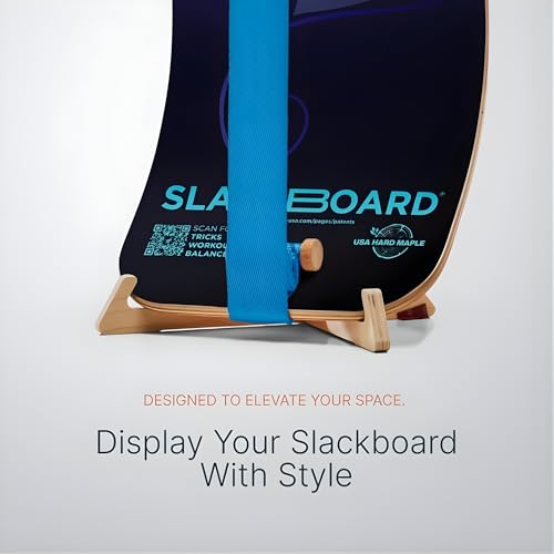 Image of GIBBON SlackBoard, Balance Board Kids & Adults, Slackline Balance Trainer | 1 & 2 Line Options, Slack Board, Core Workout Equipment, Home Gym Training, Standing Desk Exercise, Yoga, Agility, Pilates