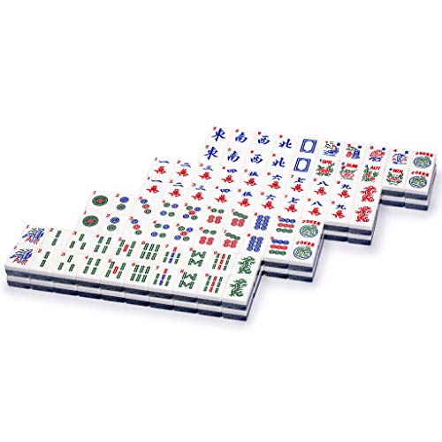 Set de 166 fichas American Mahjong estilo Chinoiserie miniatura 2