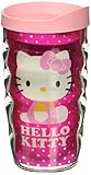 Tervis Hello Kitty - Dots Insulated Tumbler With Wrap And Pink Lid, 10Oz Wavy, Clear