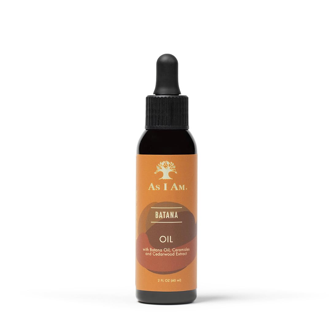 As I Am Batana Oil 2 fl oz - with Ceramides and Cedarwood Extract - Helps support healthy hair growth & strengthens damaged hair