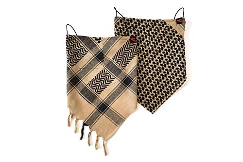 Warrior Lite Mask Shemagh Filter Cover Airsoft Biking Hiking Festival- Made in USA