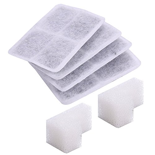 Uniclife Pet Water Fountain, Dog Cat Automatic Electric Drinking Bowl with LED Light (Filter for Cube Fountain)