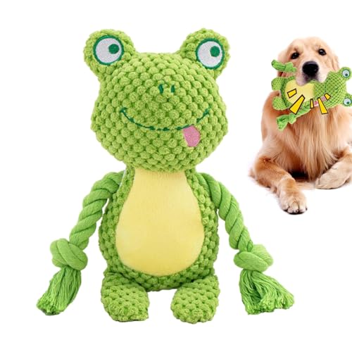 Dog Squeaky Pets, Cartoon Rope Doll 9.45in Lightweight Interactive Chewing Tool, Portable and Flexible Puppies Toys, Creative Pe