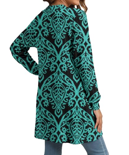 Image of YSYOKOW Cardigan Sweaters for Women Long Sleeve Open Front with Pockets | Long Cardigans for Women Lightweight Soft Casual Dressy Loose Fit Cardigan Sweater with Pockets for Work and Office