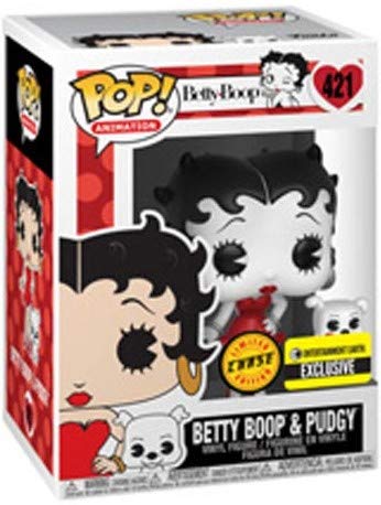 Funko Pop & Buddy: Betty Boop - Betty with Pudgy Black & White RED