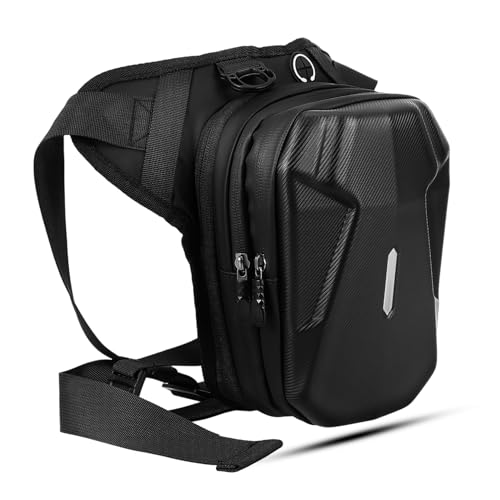 Sacoche de jambe moto avec ceinture de fixation rapide et stable