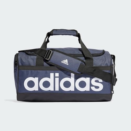 Image of Adidas Essentials Unisex Adults Duffel Bag, Shanav /Black /White, NS, Duffel Bag